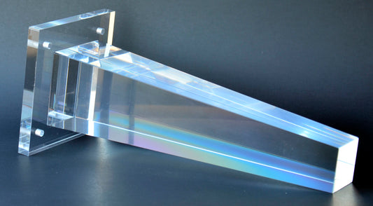 Acrylic Lucite Furniture Legs for Sofa, Cabinet, ET Center Vanity, Large 10"H Tapered Square Furniture Legs 1021A 4PC