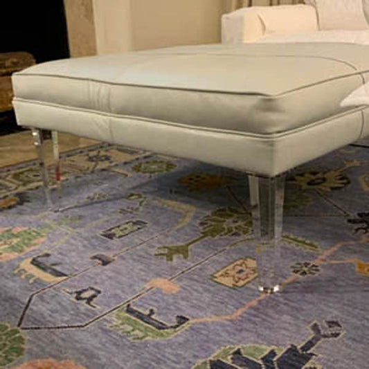 Acrylic Lucite Furniture Legs, Large 12" H Tapered Square Furniture Legs 4PC (1221a-12inch)