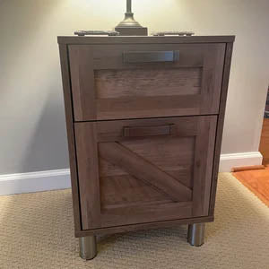 Metal Furniture Cylinder Legs 5" Round Brush Satin Nickel Sofa Cabinet Vanity DIY Feet 4 PC Set