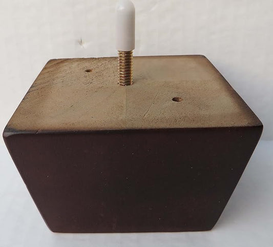 Beautiful Square Wooden Leg 2.4 Inch H, LQ2643W