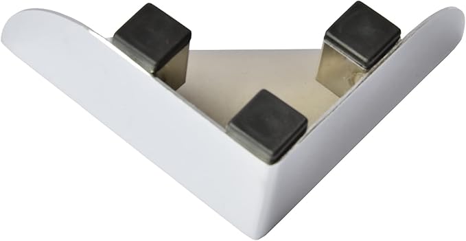 Metal Furniture Leg Triangle Sofa Feet Chrome Cabinet or Vanity Leg, 1 pc, 2.5" H, 500-2.5