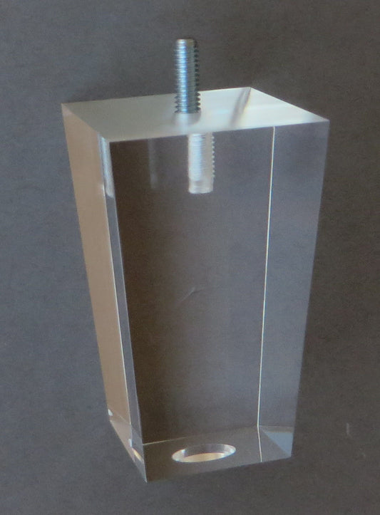 Beautiful Modern Pyramid Acrylic Leg 4"H 4026A