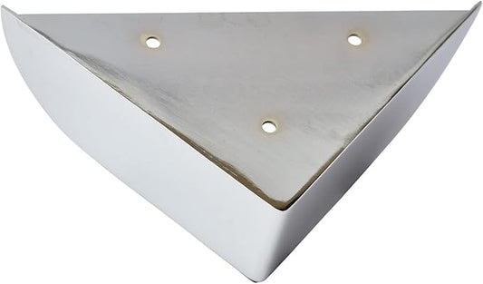 Metal Furniture Leg Triangle Sofa Feet Chrome Cabinet or Vanity Leg, 1 pc,  2.5" H,  500-2.5