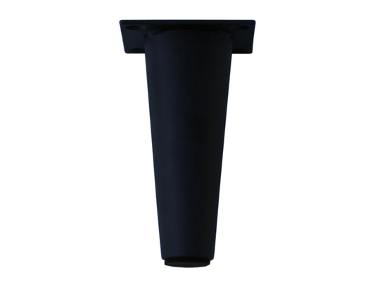 Black Tapered Metal Leg, 6-1/4"H, Heavy Duty 578-621FB