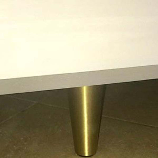 Black Tapered Metal Leg, 6-1/4"H, Heavy Duty 578-621FB