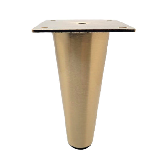 Brushed Brass Finish 6.5"H Tapered Metal Leg 578-621bg