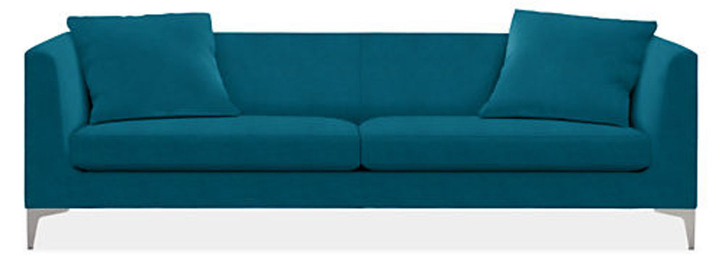 Beautiful 3- 1/4" Chrome Furniture Leg, Sofa Leg, Italian Style Square Metal Leg Foot 801-4