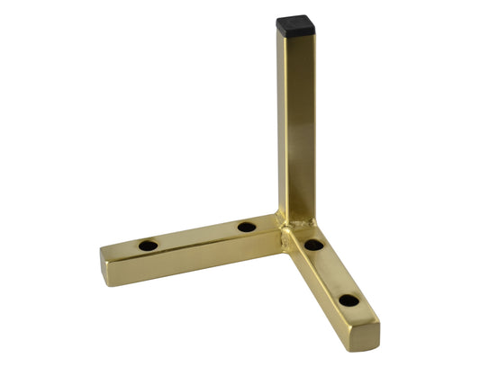 New L-Top Square Leg Brushed Gold Sofa Cabinet Vanity Feet 801-75-6bg 6"H