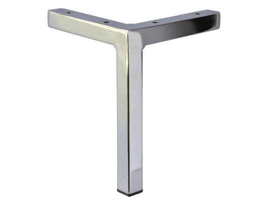 New Modern Square Chrome Leg L Top Furniture Sofa Couch Cabinet Vanity Leg 801-75-7 7"H