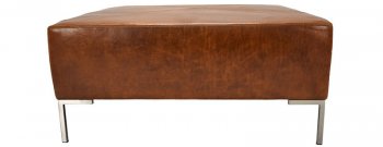 Straight Square Metal Furniture Leg, Sofa or Cabinet Foot, Brushed Satin finish, 6" 801-6p