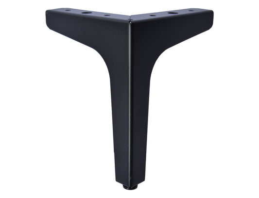 Black Furniture Leg, Sofa Leg, 7" Italian Style Square Metal leg for Sofa Couch Cabinet 801-7b