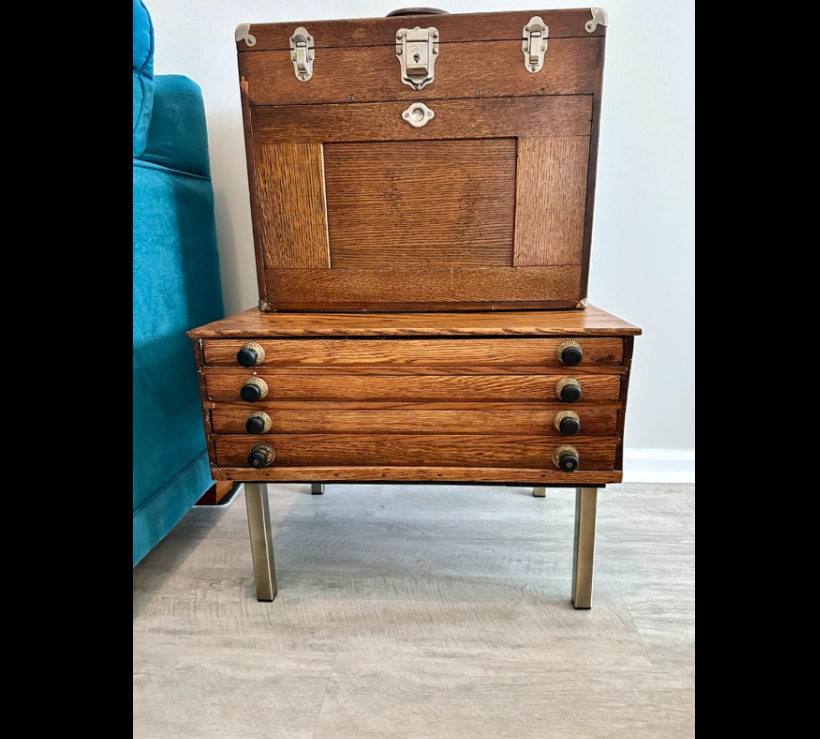 Antique Brass Square Metal Furniture Leg, 12″H, 801-12NB