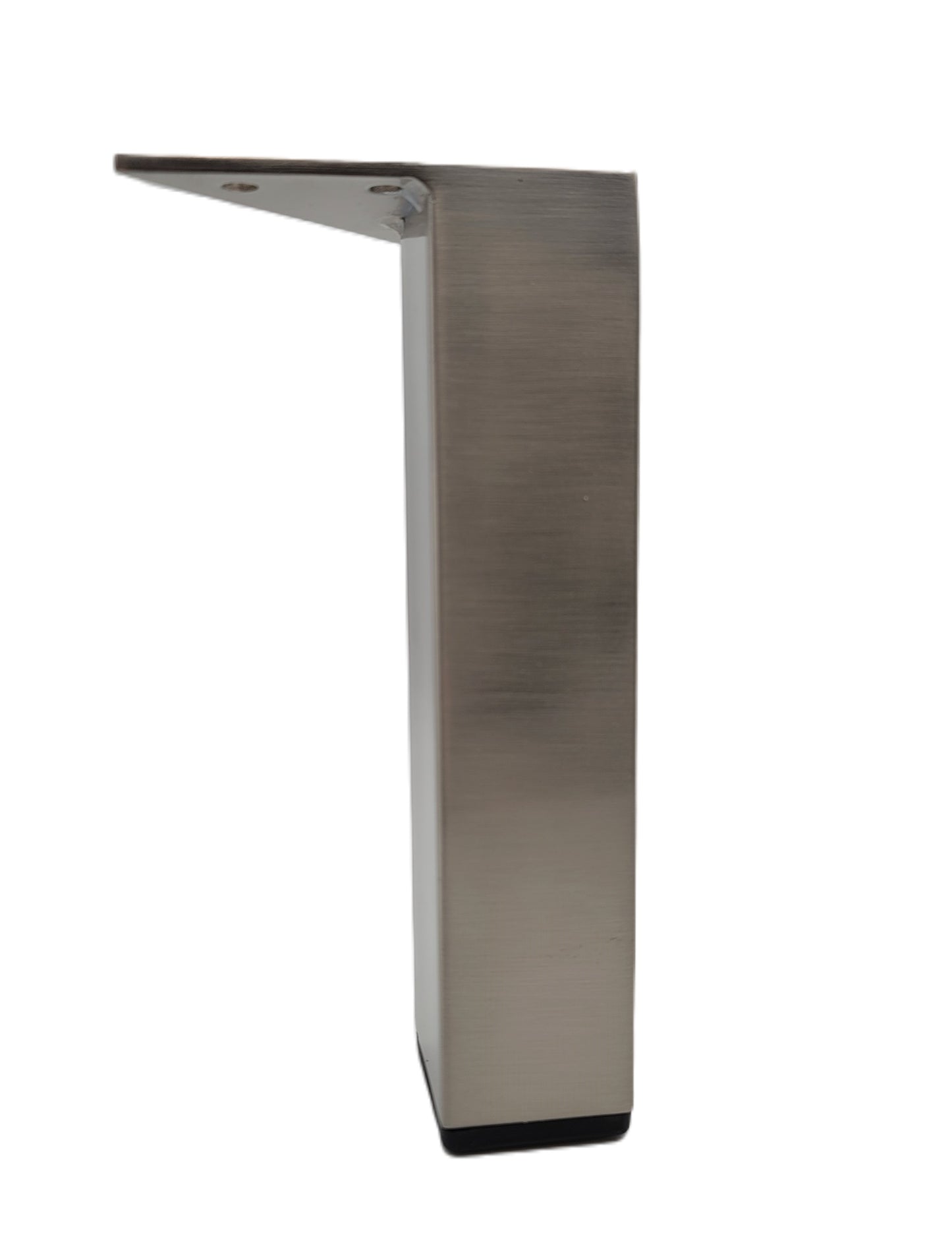 Metal Furniture Legs, Metal Foot, 7"H, Brushed Satin Finish Square Furniture leg 902-7p
