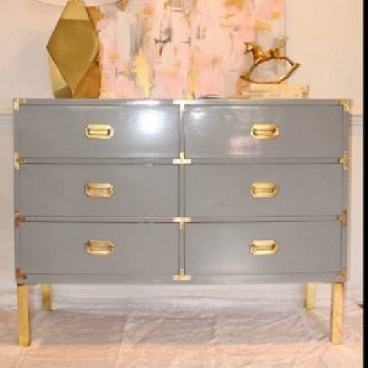 Metal Furniture Legs, Metal Foot, 7"H, Brushed Brass Finish Square Furniture leg 902-7bg