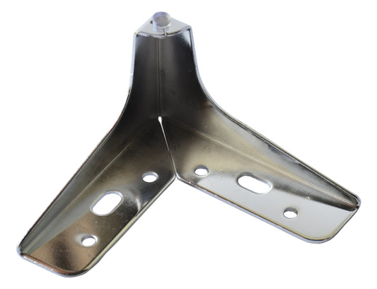 Beautiful 3- 1/4" Chrome Furniture Leg, Sofa Leg, Italian Style Square Metal Leg Foot 801-4
