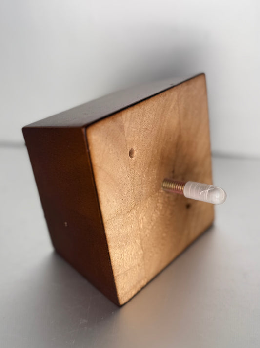 Beautiful Square Wooden Leg 2.4 Inch H, LQ2643W