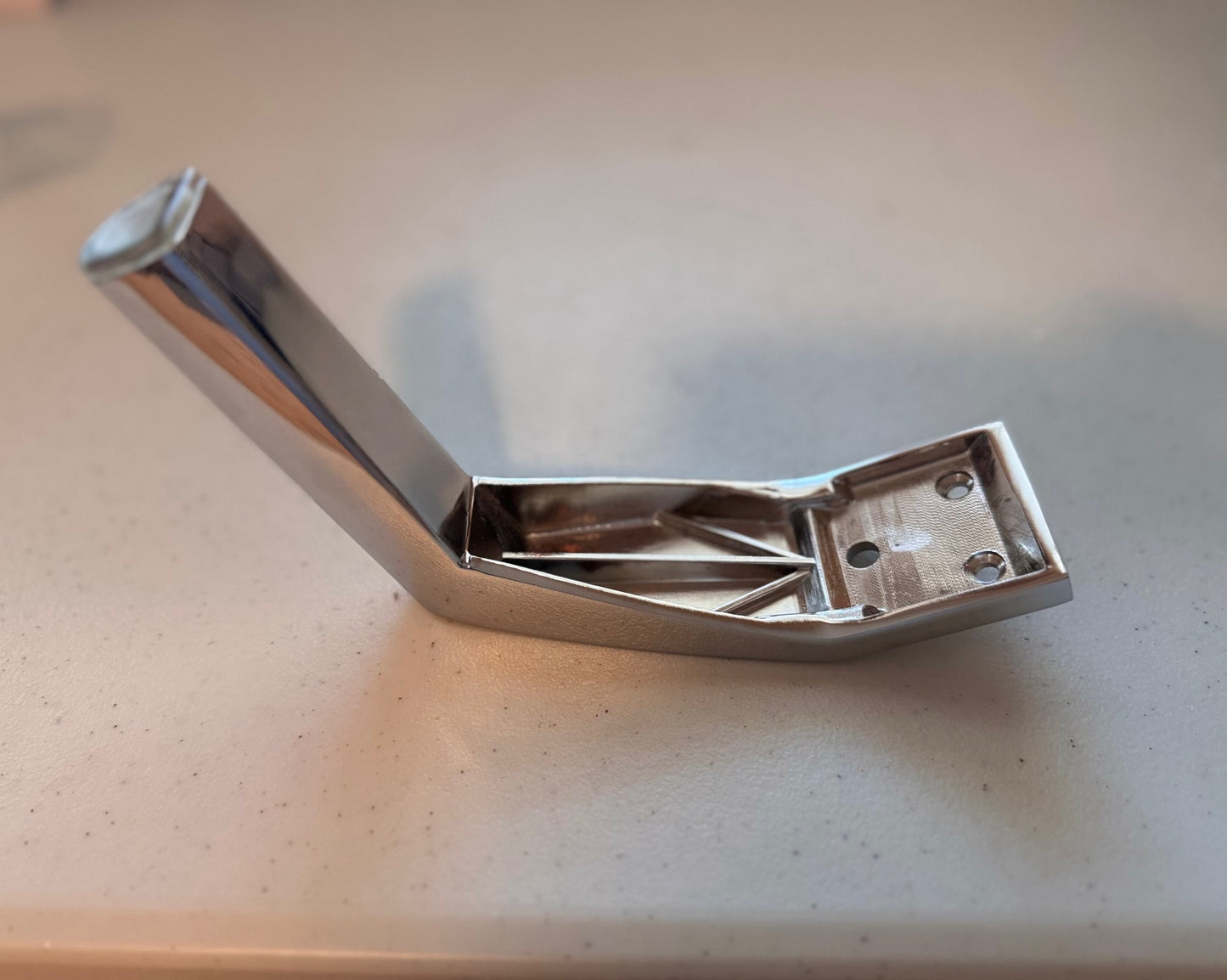 New Solid Angled Chrome Leg 6"H, 500-6 - 1pc