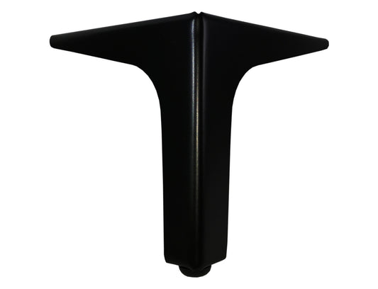 Black Furniture Leg, Sofa Leg, 5" Italian Style Square Metal leg for Sofa Couch Cabinet 801-6b