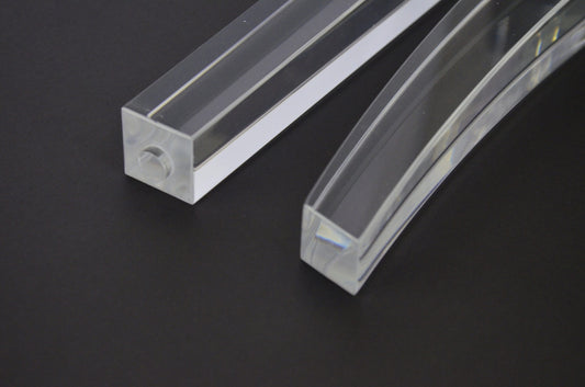 Acrylic Chair Legs Replacement Clear Lucite Chair Legs 17"H 4pc Set ,1721SCA