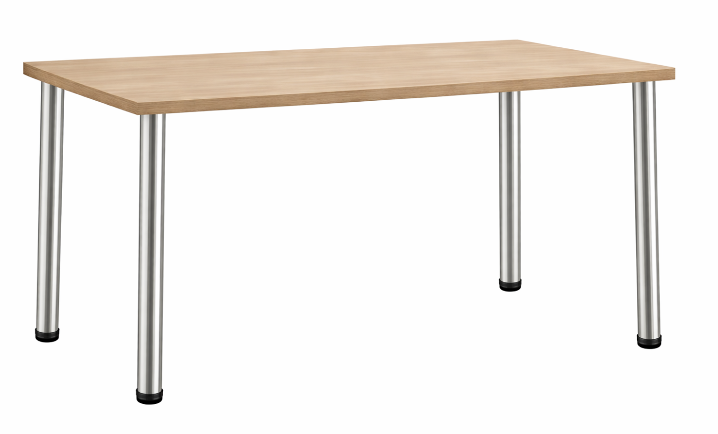 Stainless Steel Metal Table Leg 43" for Desk Dining Table Counter Top, DIY Made Easy Affordable (634-43ss)