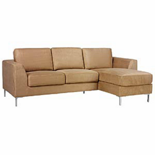 Straight Square Metal Furniture Leg, Sofa or Cabinet Foot, Brushed Satin finish, 6" 801-6p