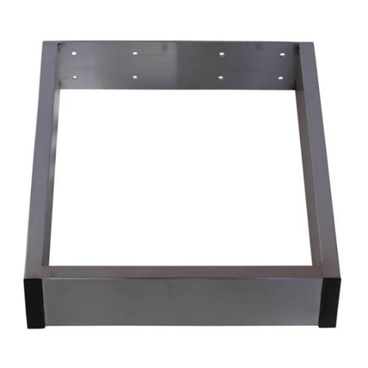 Coffee Table Legs Metal Legs Square Furniture Legs, 16" Stainless Steel Modern 2pc 161305SS