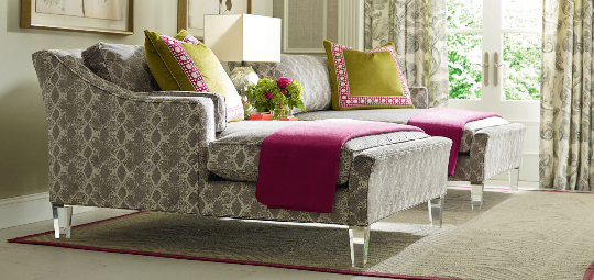 Acrylic Lucite Straight Furniture Legs for Sofa, Cabinet, Vanity, ET Center, 6"H, 902-6A