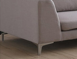 5" Shiny Chrome Furniture Leg, Sofa Leg, Italian Style Square Metal Leg Foot