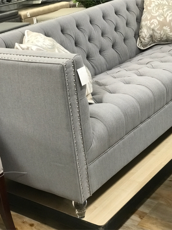 Turned Large Acrylic Furniture Sofa, Couch, Vanity, Cabinet Leg, 7"H, LT70231A