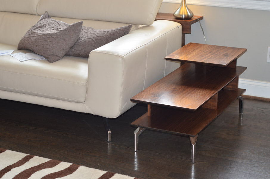 New Solid Angled Chrome Leg 6"H, 500-6 - 1pc