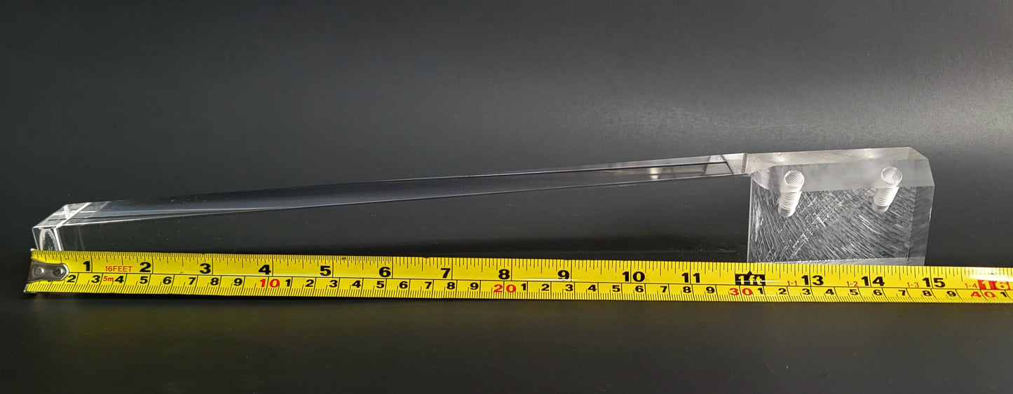 Acylic Lucite Furniture Legs for Chair, Bench, Cabinet, Vanity, ET Center, 15"H, 4 pc 1521SA