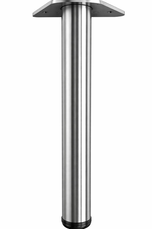 Stainless Steel Metal Table Leg 28" for Desk Dining Table Counter Top, DIY Made Easy Affordable (634-28ss)