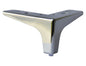 Beautiful 3- 3/8" Chrome Furniture Leg, Sofa Leg, Italian Style Square Metal Leg Foot 801-4
