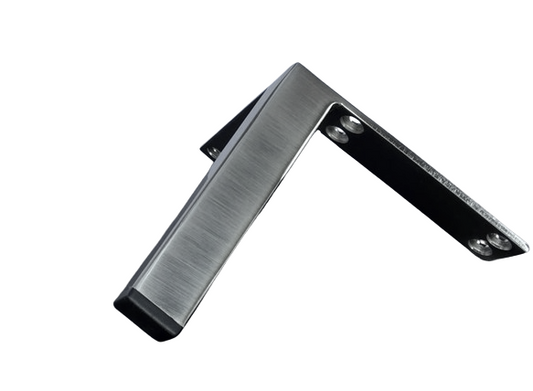5"H, Satin Nickel Square Metal Furniture Leg, Metal Foot,  801-5p