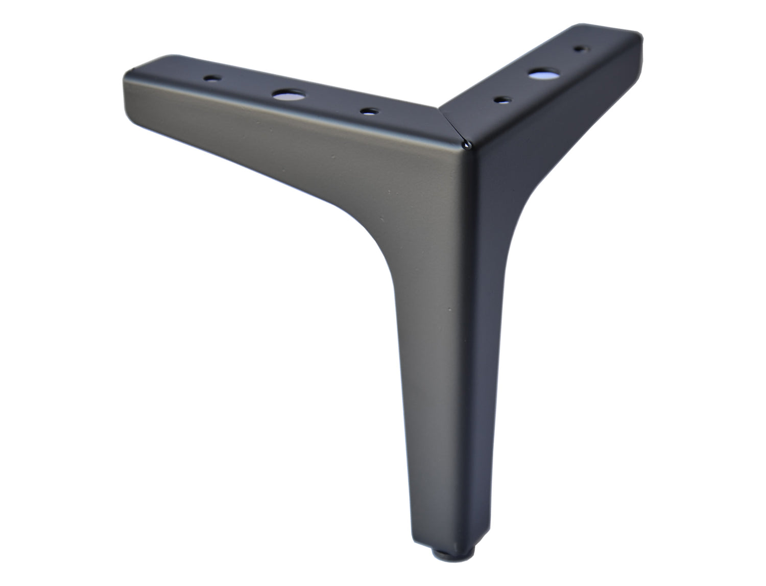 Black Furniture Leg, Sofa Leg, 6" Italian Style Square Metal leg for Sofa Couch Cabinet 801-6.6b 