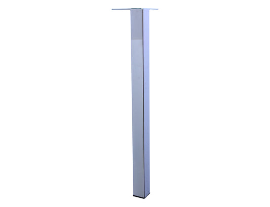 Square Metal Table Leg Chrome 28"H, 902-28 1pc