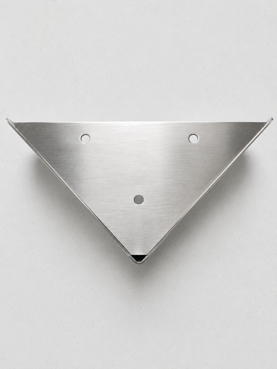 Brushed Satin Nickel Metal Furniture Leg Triangle Sofa Feet Cabinet or Vanity Leg, 1 pc,  2 1/4" H,  500-2p