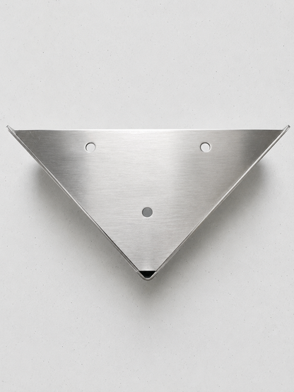 Brushed Satin Nickel Metal Furniture Leg Triangle Sofa Feet Cabinet or Vanity Leg, 1 pc,  2 1/4" H,  500-2p