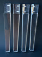 Acylic Lucite Furniture Legs for Chair, Bench, Cabinet, Vanity, ET Center, 15"H, 4 pc 1521SA