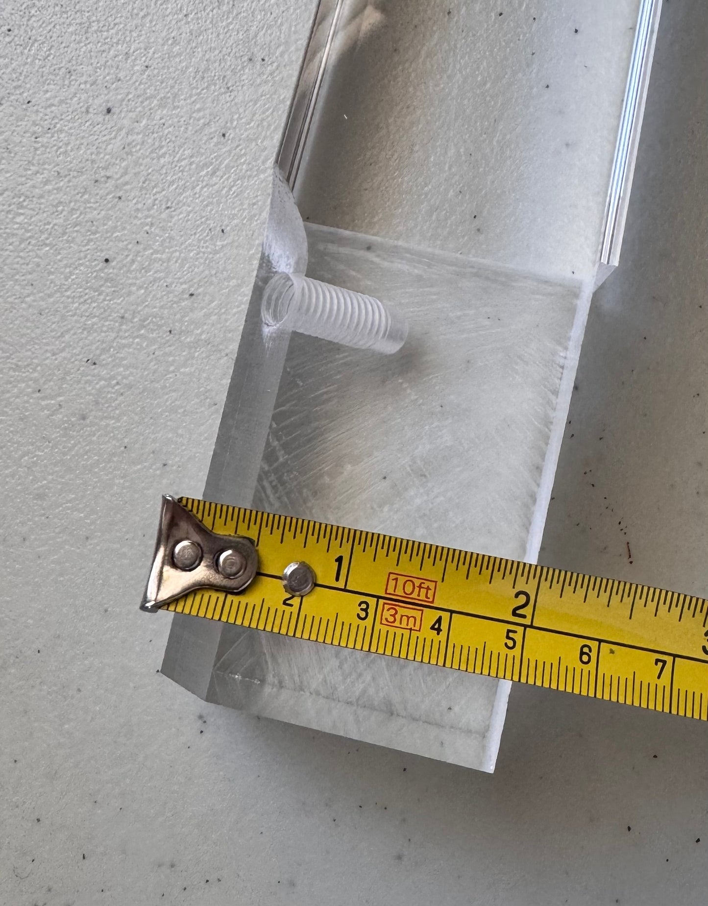 Acylic Lucite Furniture Legs for Chair, Bench, Cabinet, Vanity, ET Center, 15"H, 4 pc 1521SA