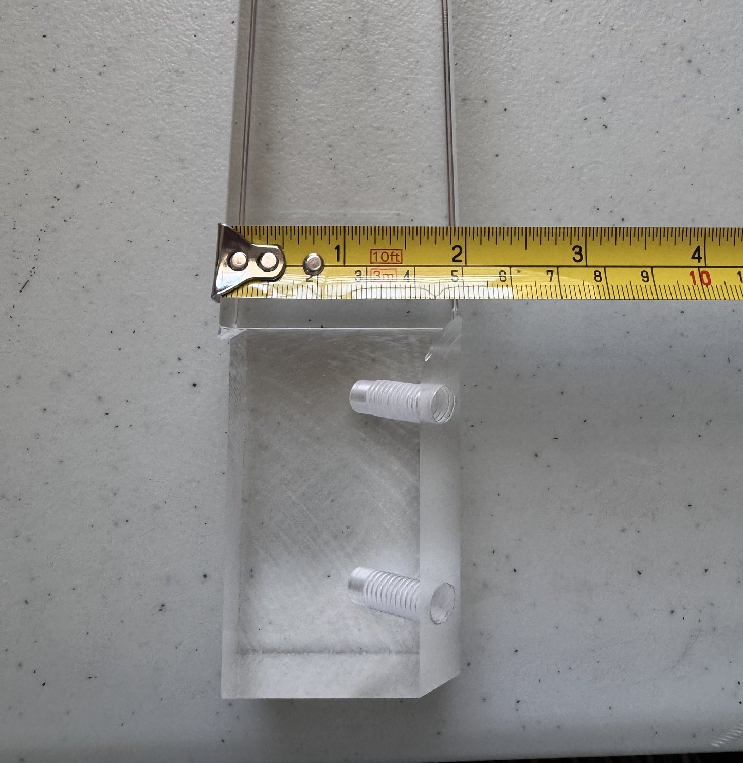 Acylic Lucite Furniture Legs for Chair, Bench, Cabinet, Vanity, ET Center, 15"H, 4 pc 1521SA