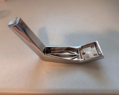 New Solid Angled Chrome Leg 6"H, 500-6 - 1pc