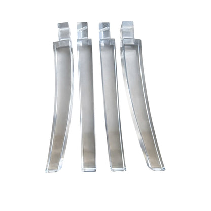 Acrylic Chair Legs Replacement Clear Lucite Chair Legs 17"H 4pc Set ,1721SCA