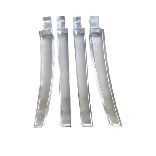 Acrylic Chair Legs Replacement Clear Lucite Chair Legs 15"H 4pc Set, 1521SCA