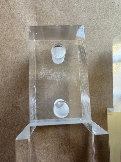 Acrylic Chair Legs Replacement Clear Lucite Chair Legs 17"H 4pc Set ,1721SCA