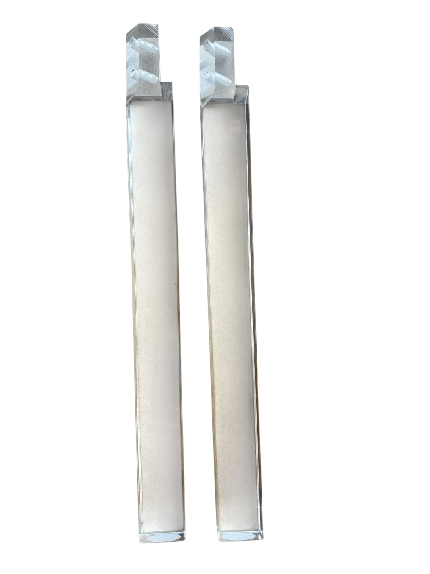 Acrylic Chair Legs Replacement Clear Lucite Chair Legs 15"H 4pc Set, 1521SCA