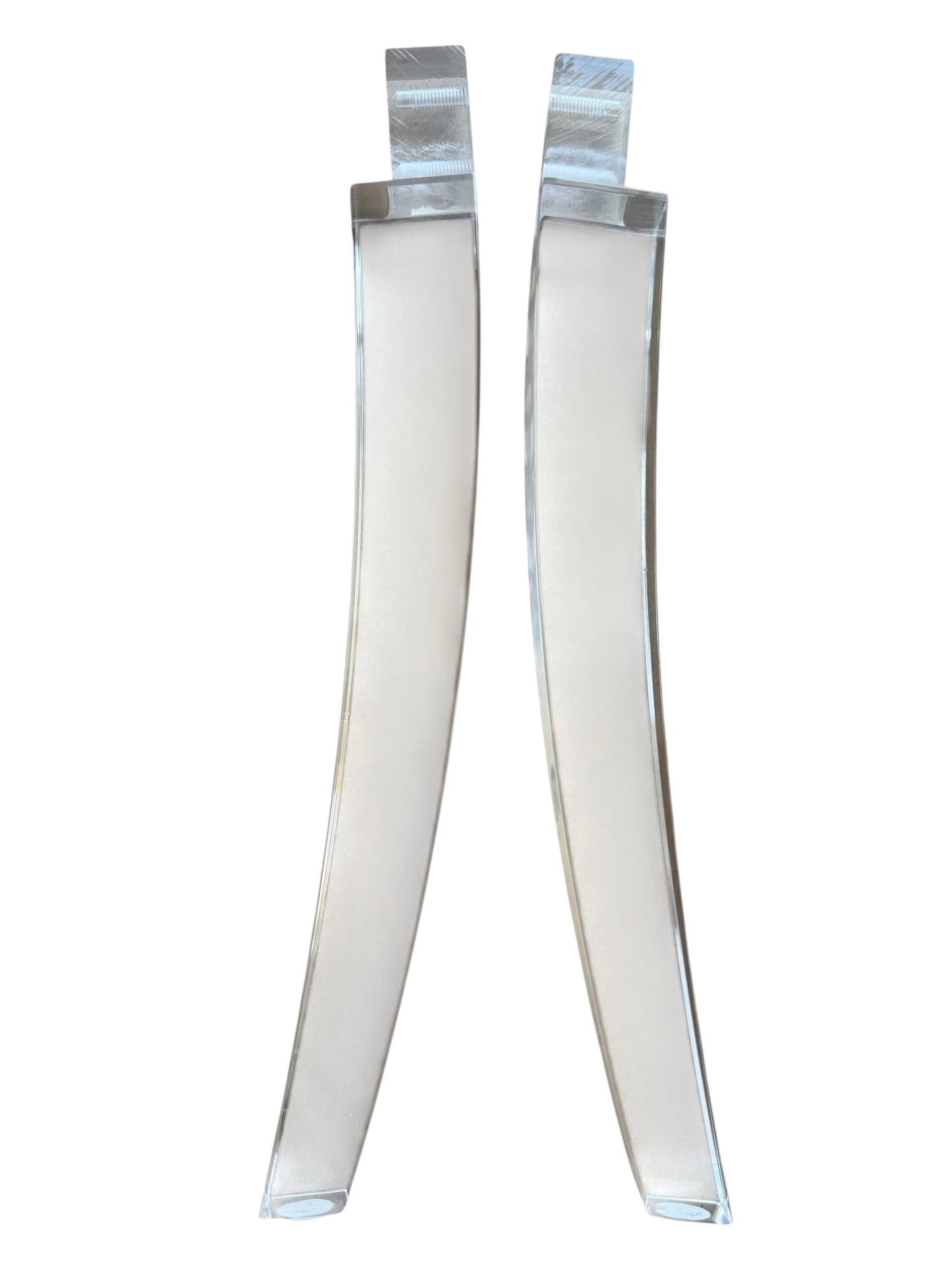 Acrylic Chair Legs Replacement Clear Lucite Chair Legs 15"H 4pc Set, 1521SCA