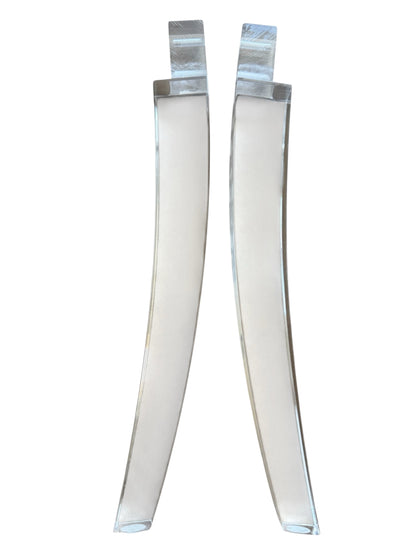 Acrylic Chair Legs Replacement Clear Lucite Chair Legs 15"H 4pc Set, 1521SCA