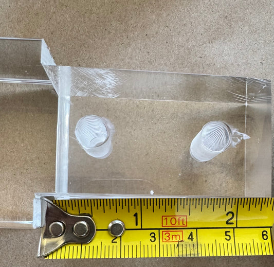 Acrylic Chair Legs Replacement Clear Lucite Chair Legs 17"H 4pc Set ,1721SCA