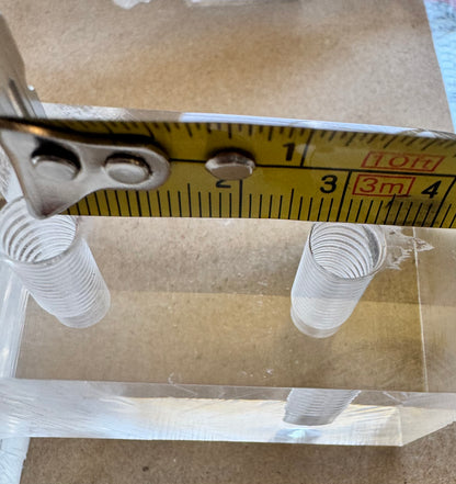 Acrylic Chair Legs Replacement Clear Lucite Chair Legs 15"H 4pc Set, 1521SCA